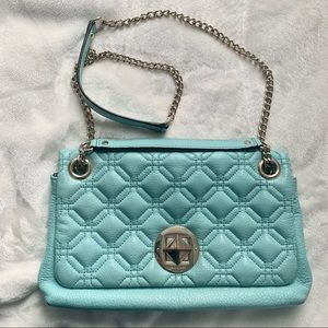 Kate Spade Quilted Blue Shoulder Bag
